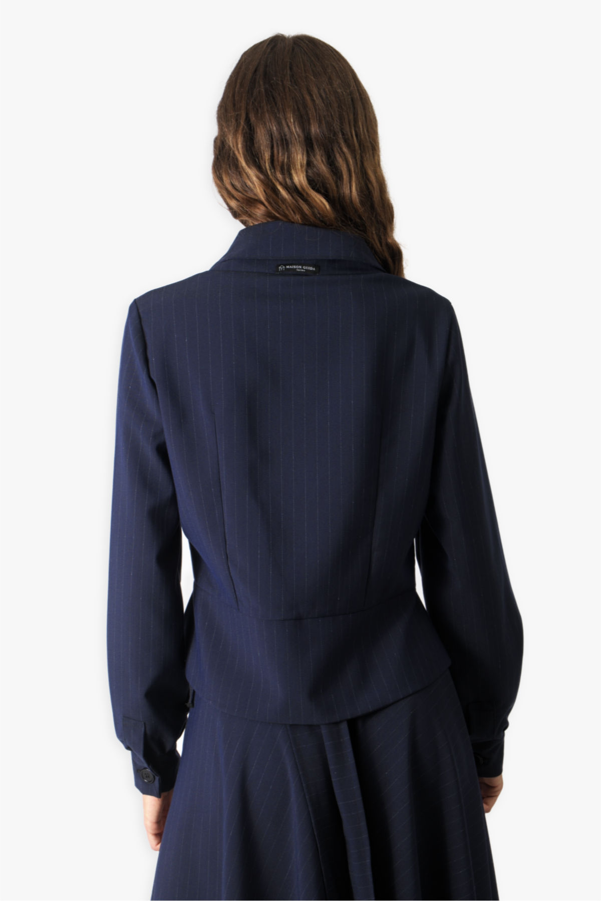 Pinstripe NY Wrap Jacket — view 4